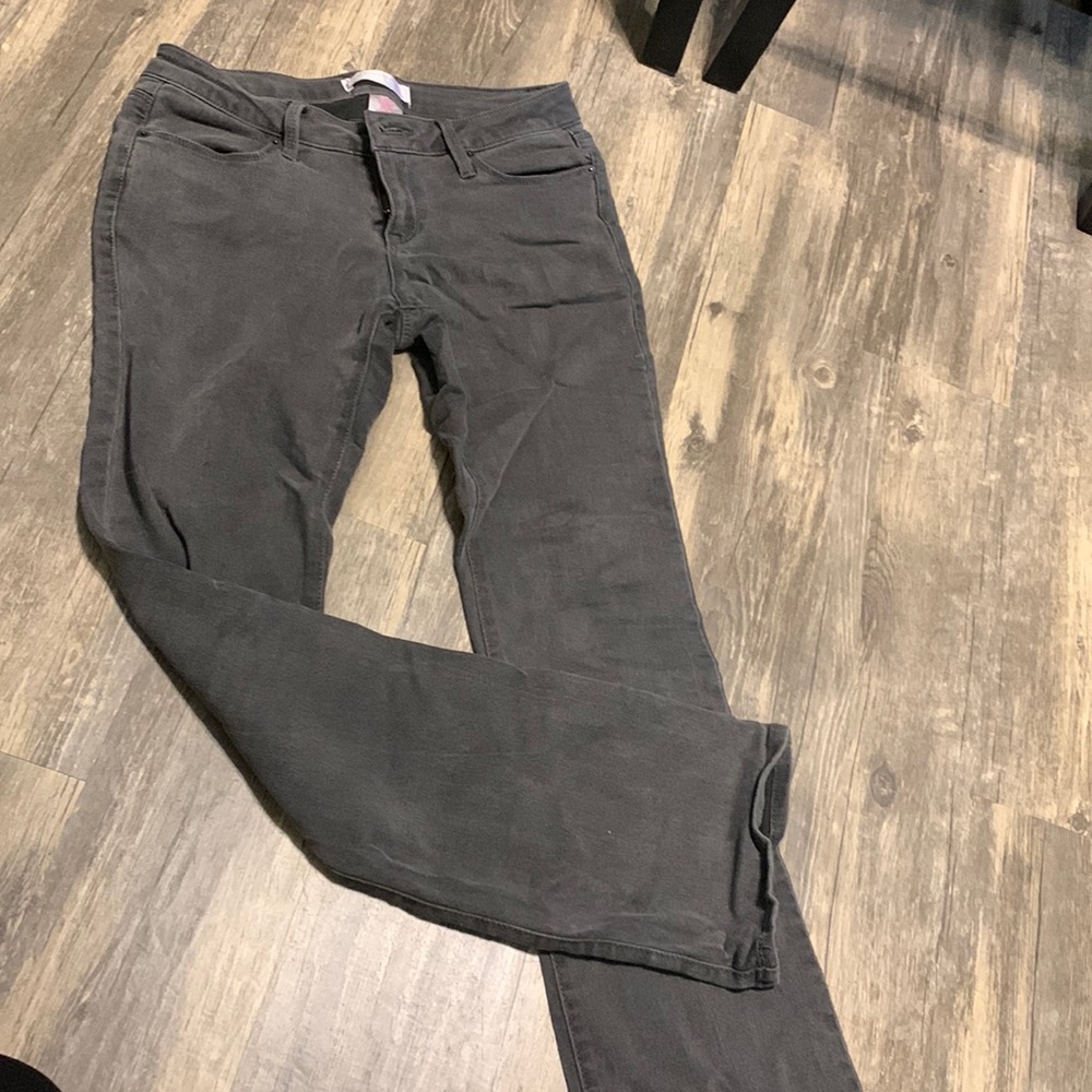 Gray bootcut jeans